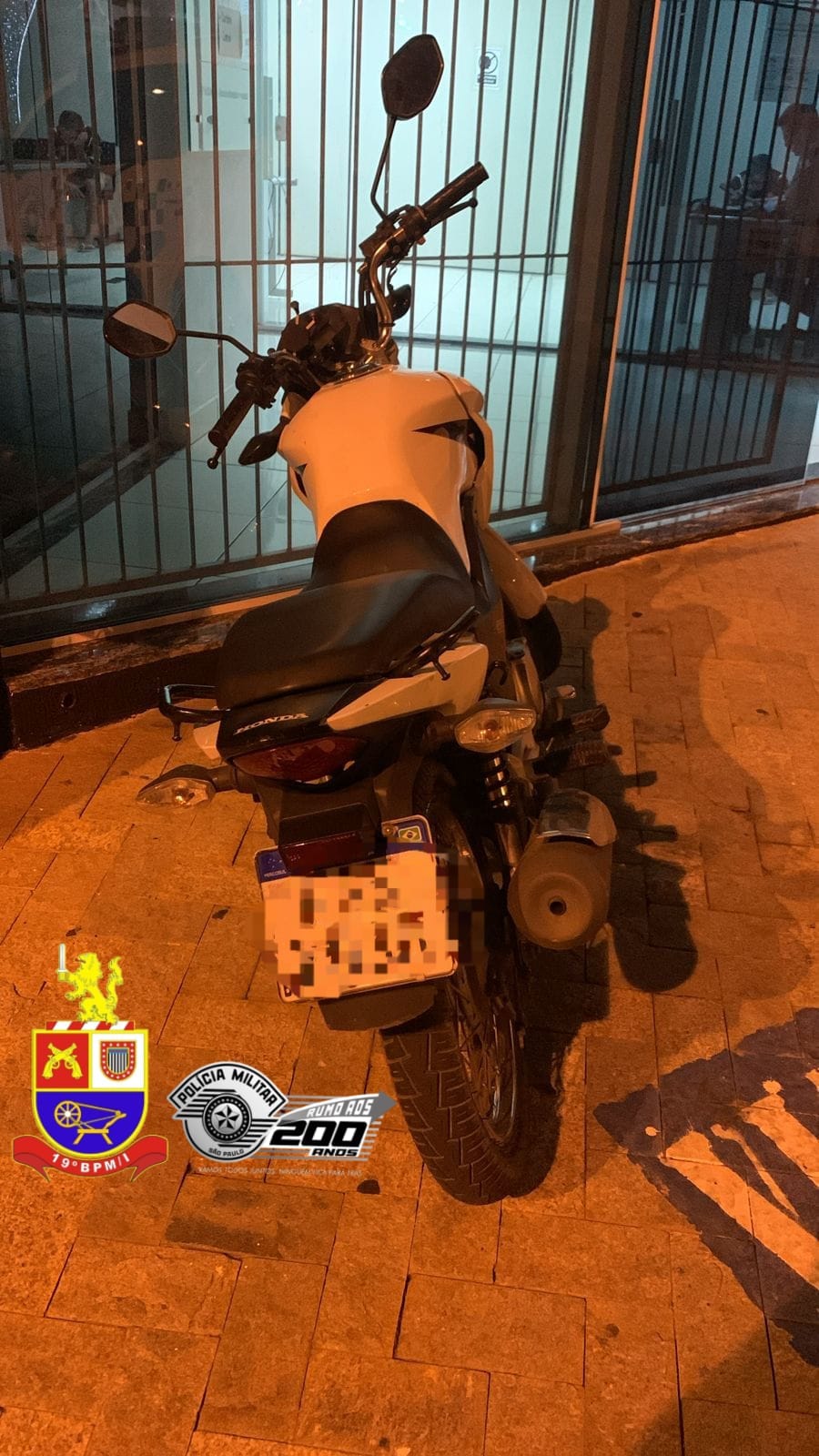 Pm Apreende Moto Chassi E N Mero De Motor Suprimidos Em Artur Nogueira