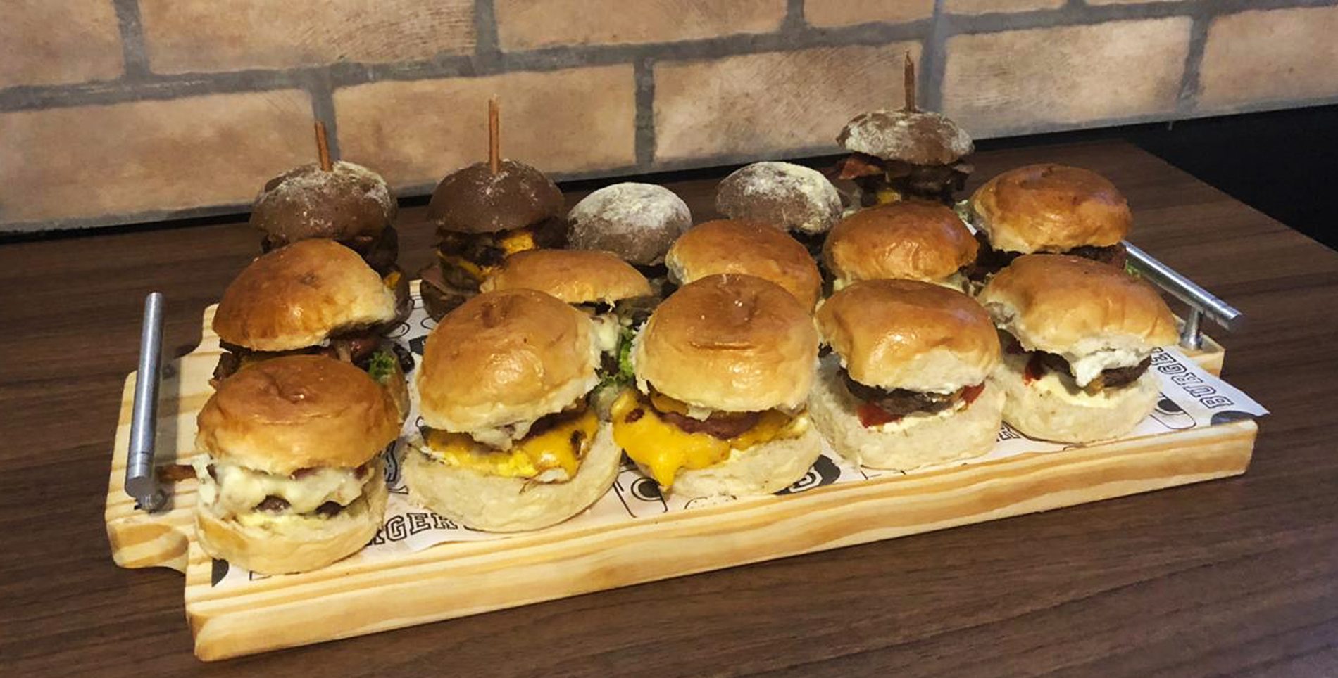 1000 Embalagem Delivery Mini Hamburguer Lanches Batata Frita