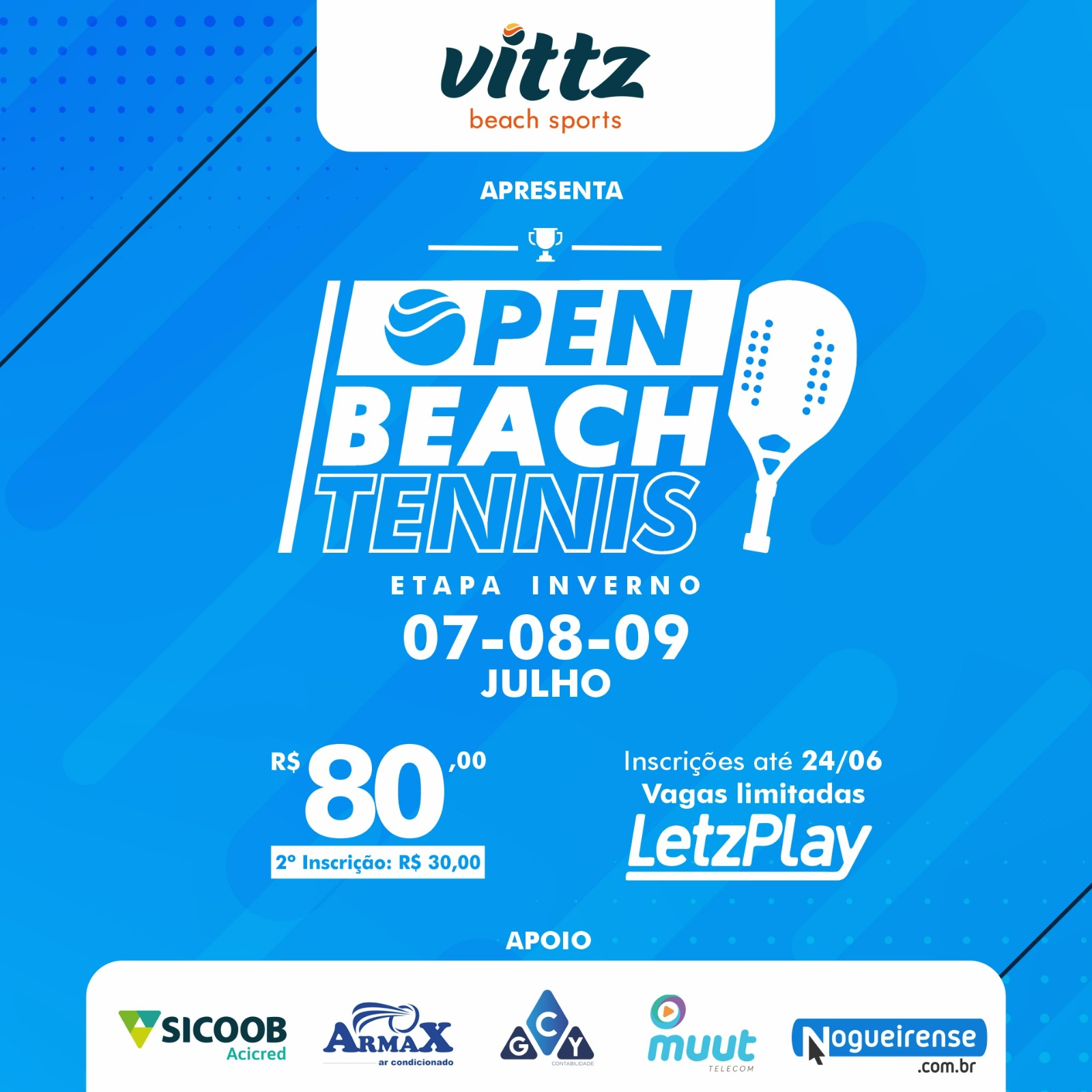 Informações do Torneio OPEN CENTRAL DE BEACH TENNIS - LetzPlay